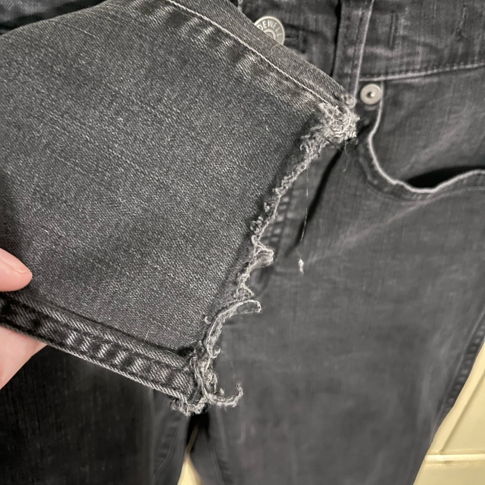 Madewell 10" High-Rise Skinny Jeans in Berkeley Black: Button-Through Edition - Picture 8 of 12